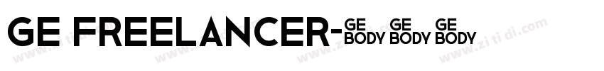GE Freelancer字体转换